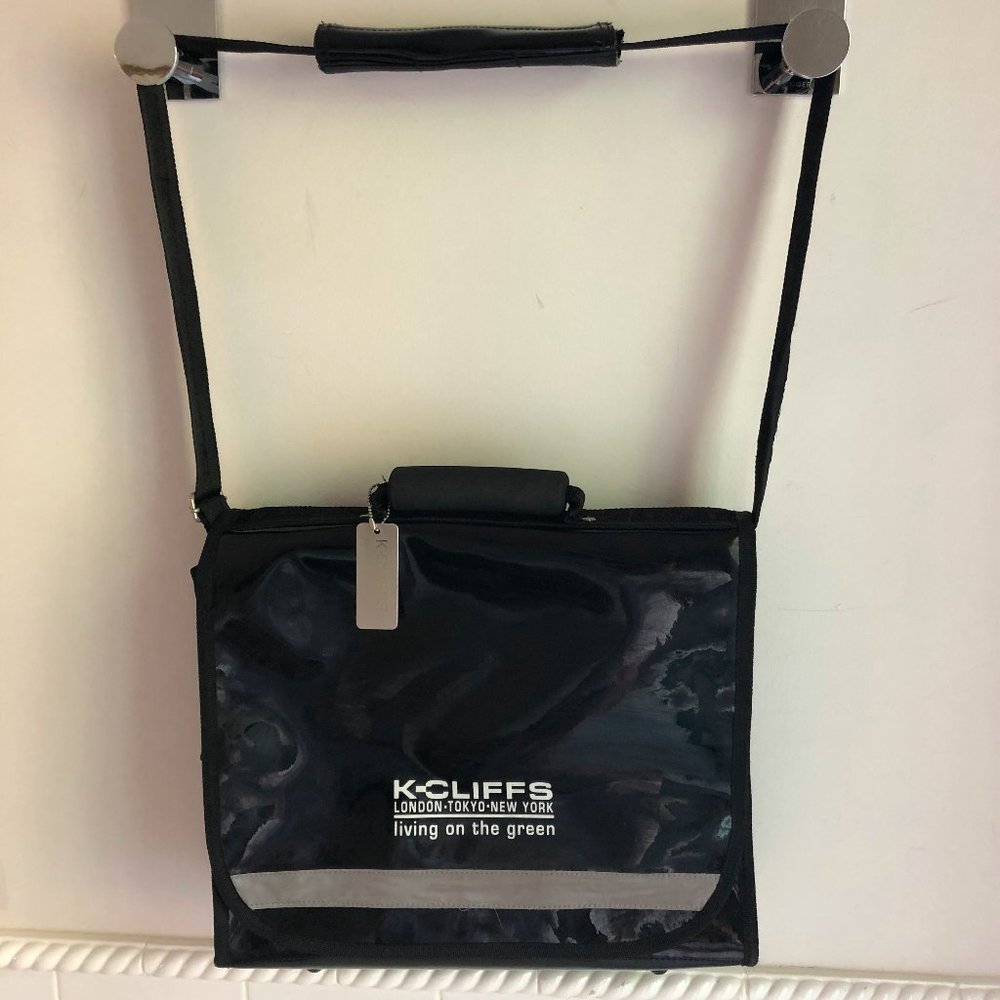 K-Cliffs Faux Patent leather Messager Bag